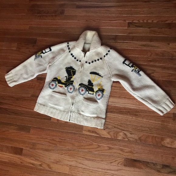 Men's Cowichan Sweater Sz M - Picture 2 of 6